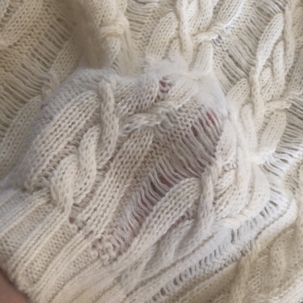 Sea New York Cream Puff Sleeved Knit Top Sz S - Picture 7 of 7